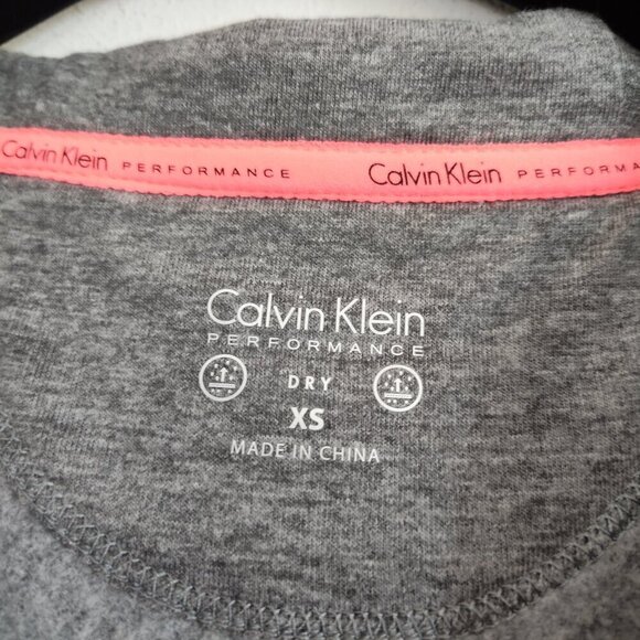 Ladies SZ XS Calvin Klein Performance Charcoal Hoodie - Picture 4 of 4